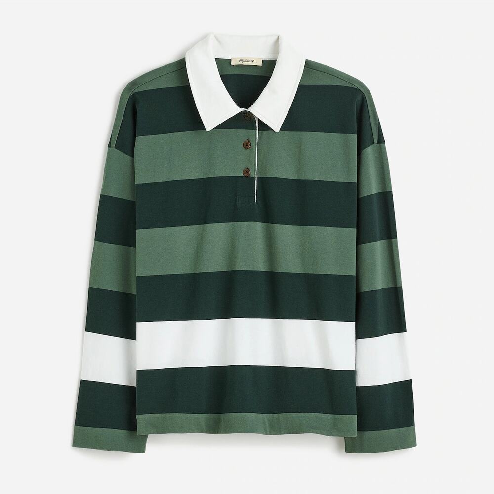 NWT Madewell Rugby Long-Sleeve Polo Shirt